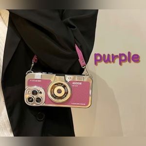 Camera iphone case w/ detachable leather strap-ONE